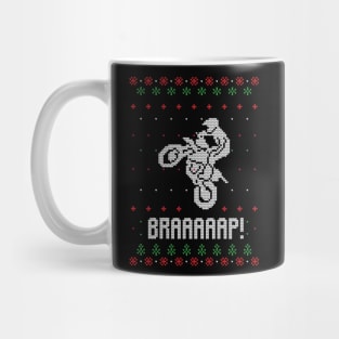 Merry Christmas Motorcross Xmas Gift Ugly Mug